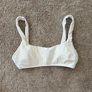 Aerie White Lace Swim Top